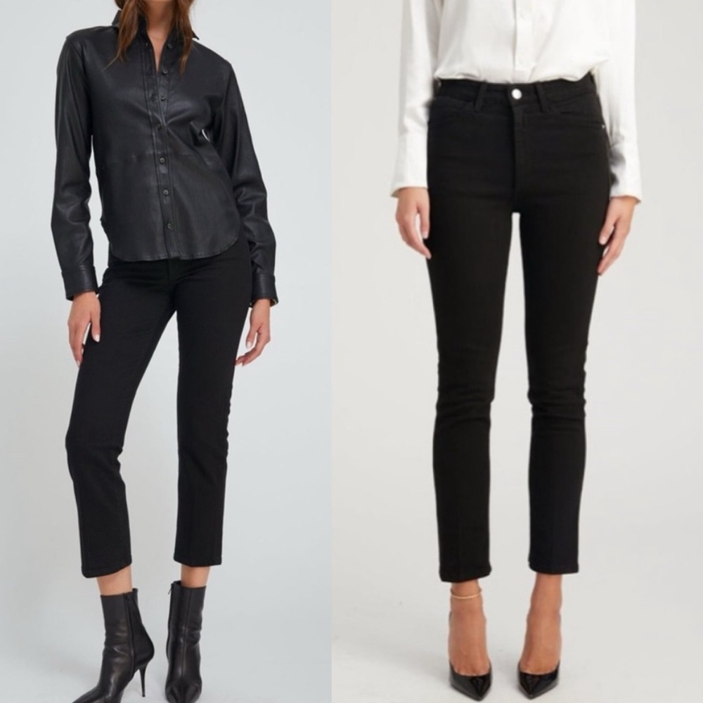 SPRWMN Stevie Skinny Straight Leg Denim Jeans Black - Picture 5 of 14